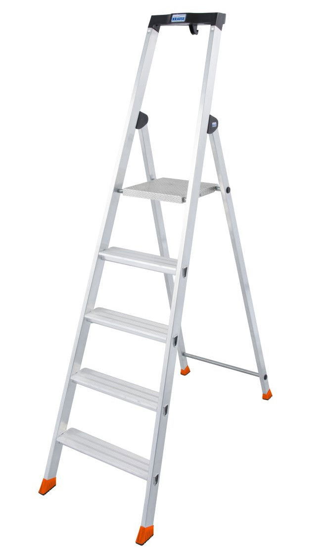 Krause MONTO Solido egy oldalon járható lépcsőfokos állólétra, 5 fokos termék fő termékképe