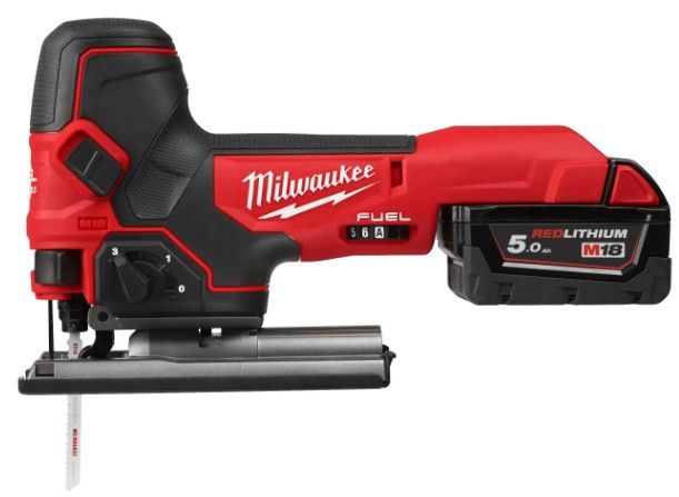 Milwaukee M18 FBJS-502X FUEL™ akkus szénkefe nélküli szúrófűrész (2 x 5.0 Ah Li-ion akkuval) termék fő termékképe