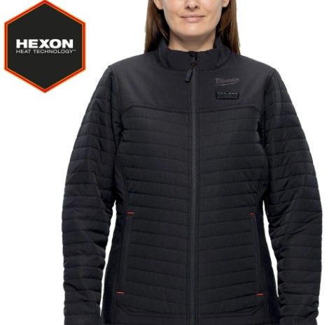 Milwaukee M12 HPJLBL3-0 Fűthető Női pufi kabát - HEXON - Fekete (akku és töltő nélkül) termék fő termékképe