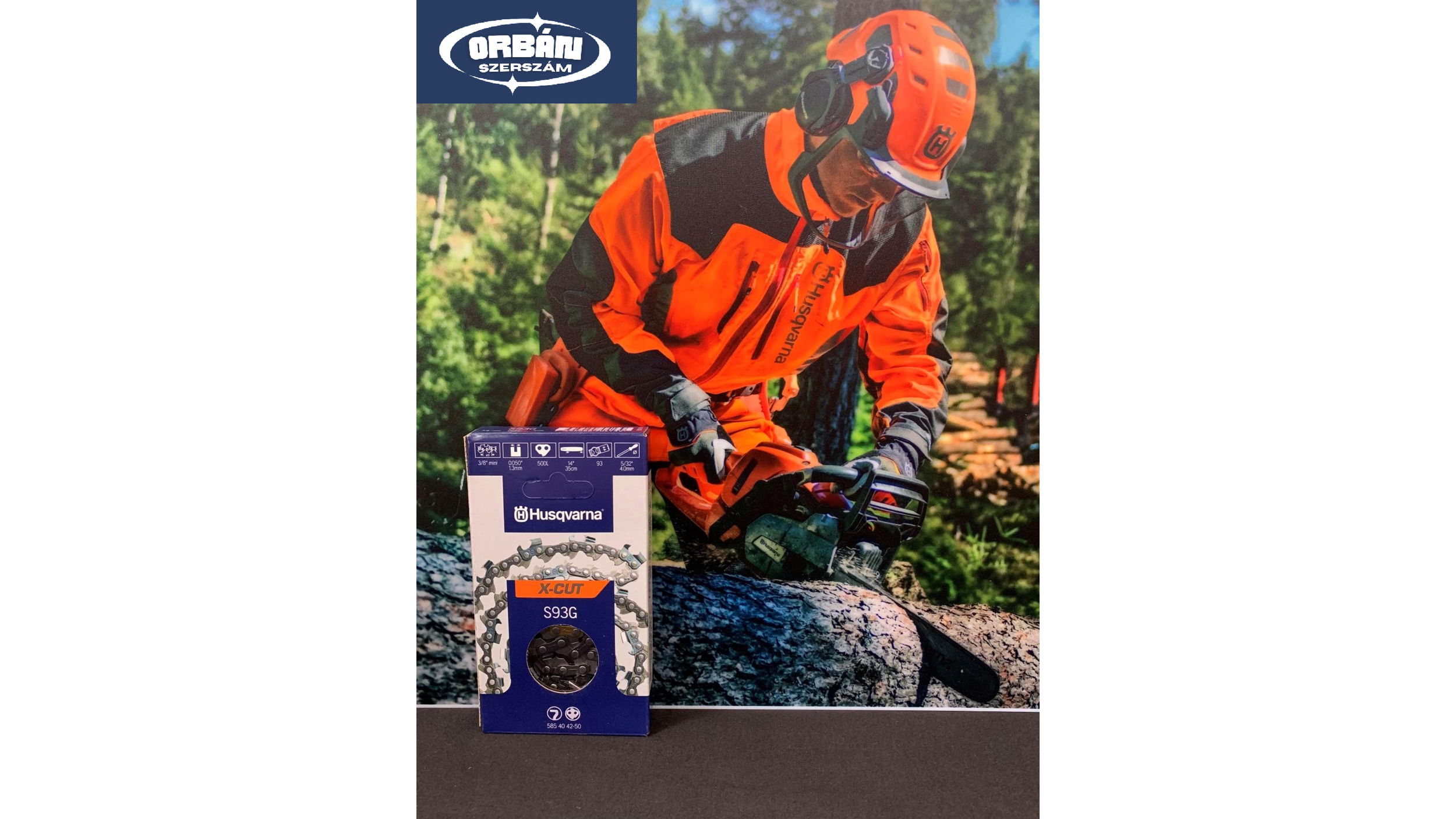 Husqvarna X-CUT lánc S93G 3/8 1,3 50 szem termék fő termékképe