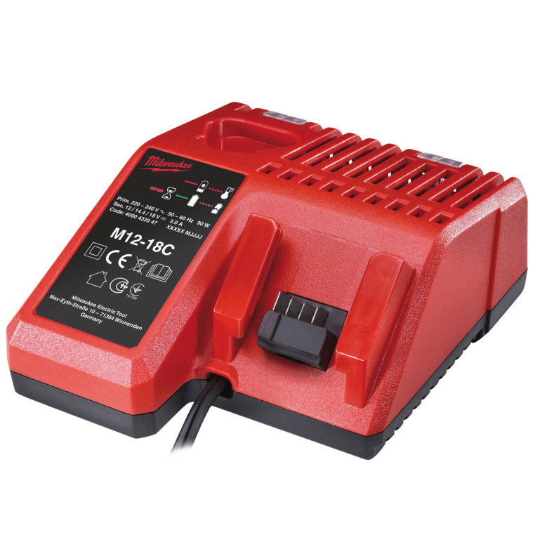 Milwaukee M12-18 C intelligens Líthium-ion akkumulátor töltő, 12-18 V, 40/80 perc termék fő termékképe