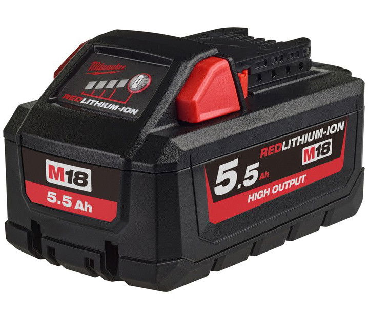 Milwaukee M18 HB5.5 REDLITHIUM-ION™ High Output™ akkumulátor, 18 V, 5.5 Ah  (PROMO) termék fő termékképe