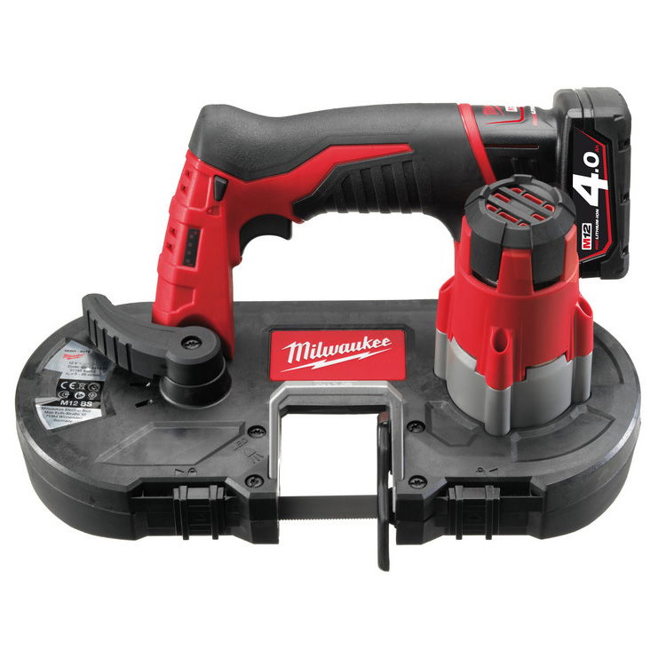 Milwaukee M12 BS-402C akkus szuperkompakt szalagfűrész (2 x 4.0 Ah Li-ion akkuval) termék fő termékképe