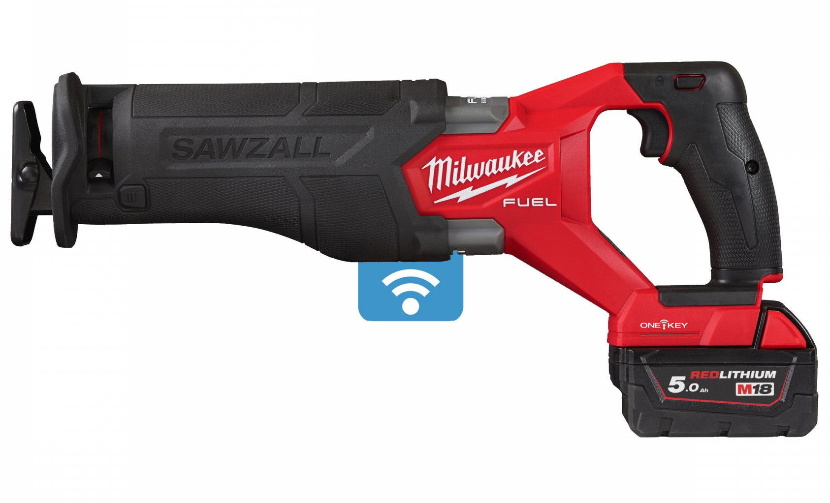 Milwaukee M18 ONEFSZ-502X akkus ONE-KEY™ FUEL™ SAWZALL® szénkefe nélküli szablyafűrész (2 x 5.0 Ah Li-ion akkuval)  (PROMO) termék fő termékképe