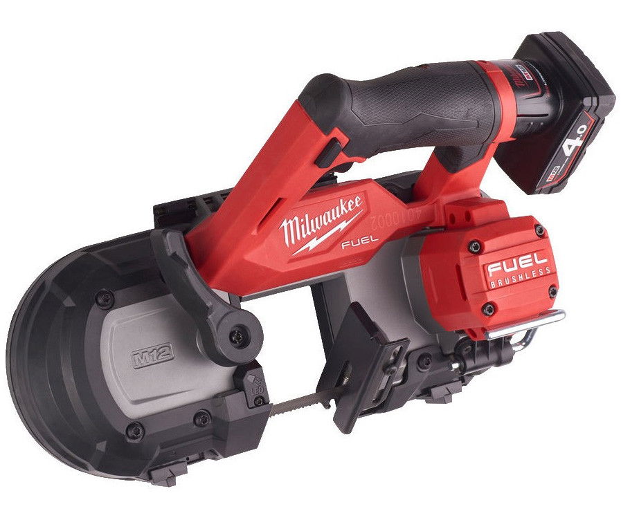 Milwaukee M12 FBS64-402C FUEL™ akkus szénkefe nélküli szalagfűrész (2 x 4.0 Ah Li-ion akkuval) termék fő termékképe