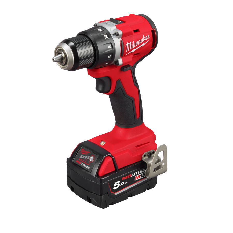 Milwaukee M18 BLDDRC-502C Akkus fúró-csavarozó (2 x 5.0 Ah Li-ion akkuval, kofferben) termék fő termékképe