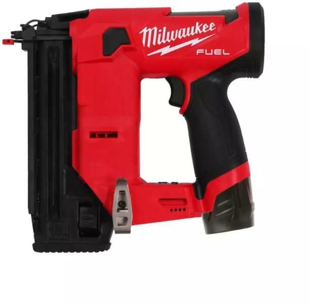 Milwaukee M12 FCN18GS-202X FUEL 18 GA egyenes szegbelövő (2 x 2.0 Ah Li-ion akkuval) termék fő termékképe
