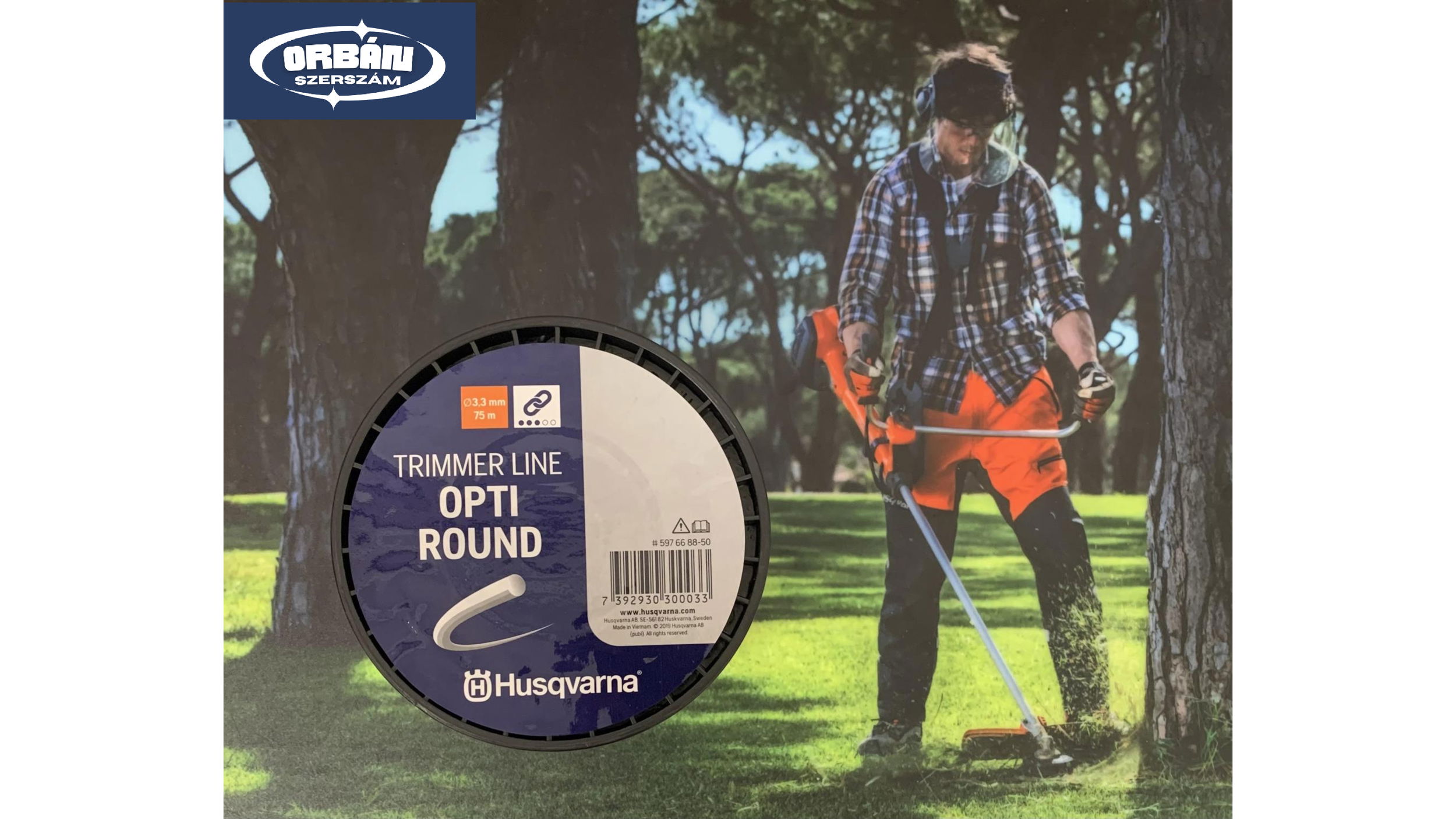 Husqvarna DAMIL OPTI ROUND ˘3,3MM 75M termék fő termékképe