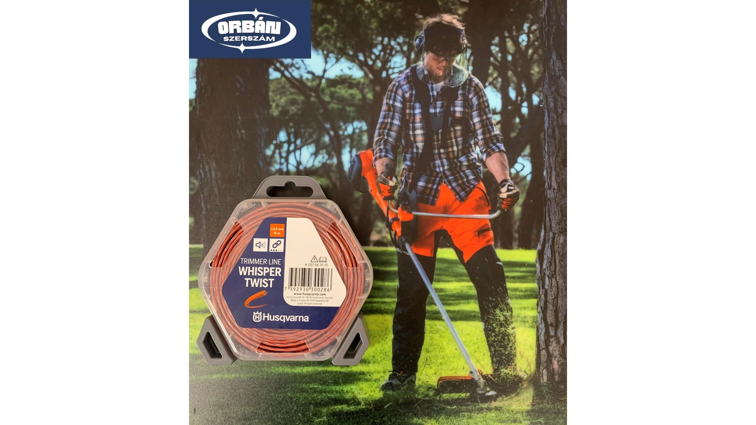 Husqvarna DAMIL WHISPER TWIST ˘2MM 15M termék fő termékképe