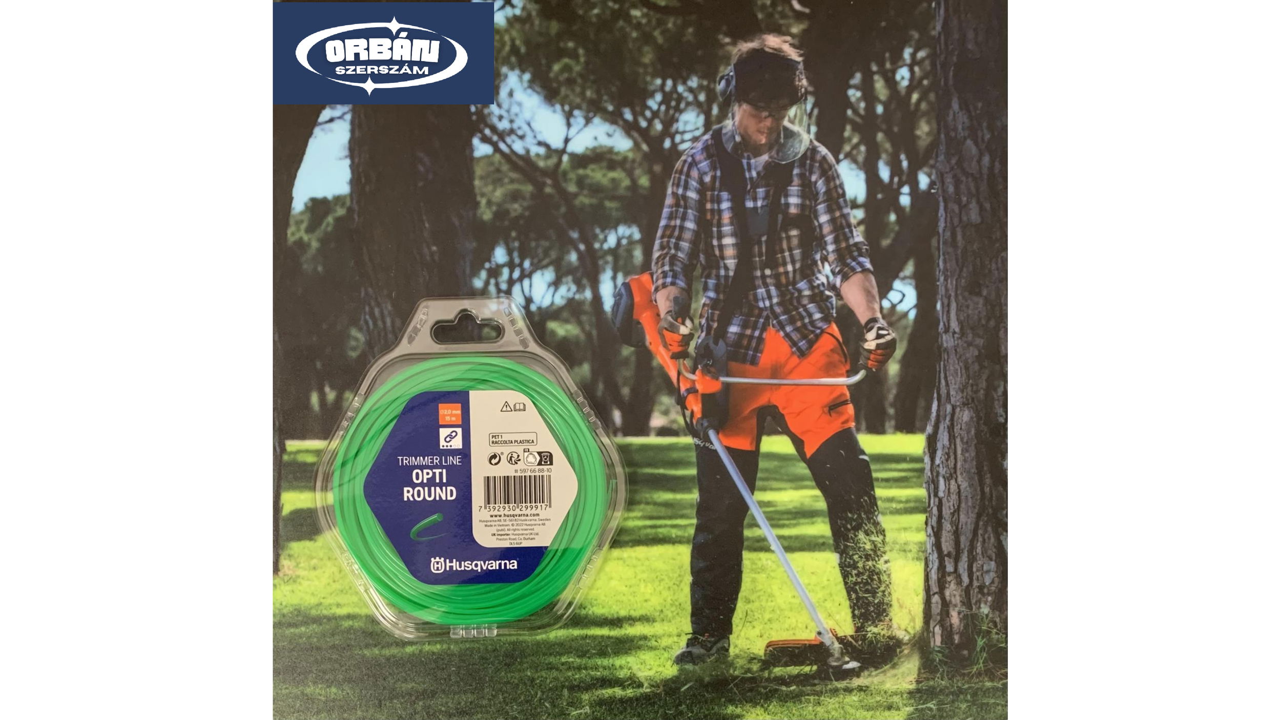 Husqvarna DAMIL OPTI ROUND 2.0MM X 15M termék fő termékképe