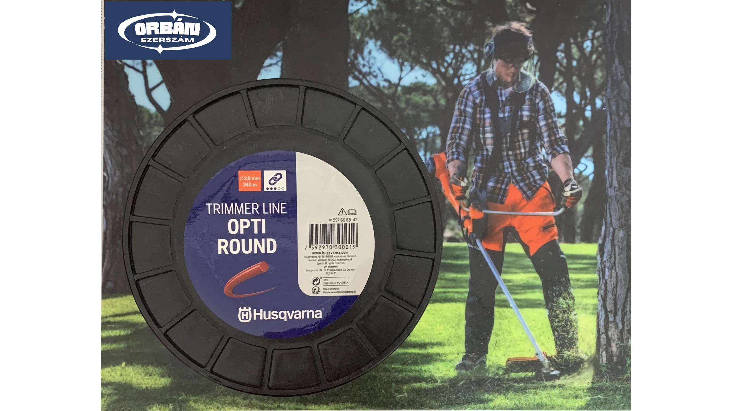 Husqvarna DAMIL OPTI ROUND 3,0MM X 240M termék fő termékképe