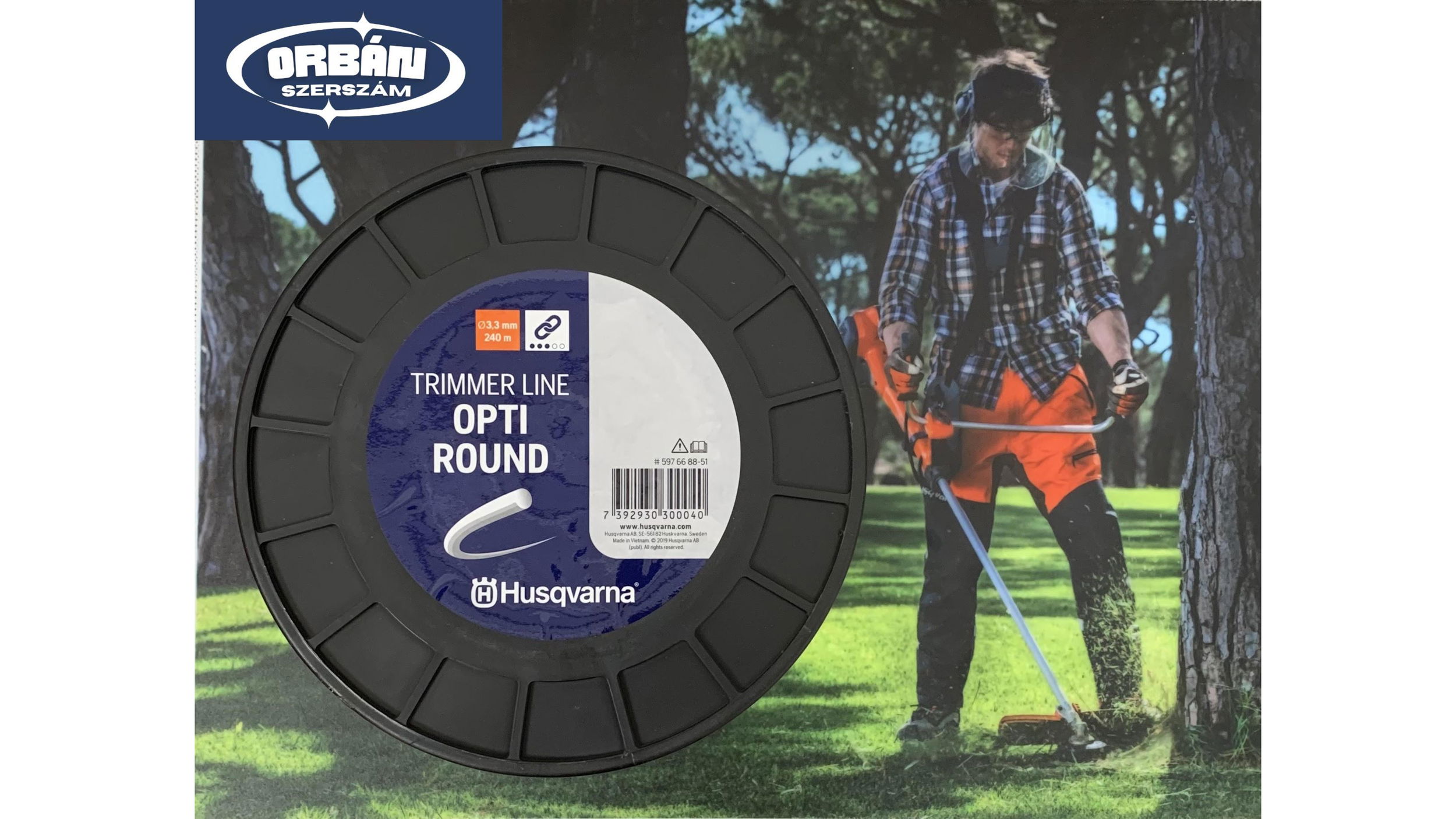 Husqvarna DAMIL OPTI ROUND É3.3MM 240M termék fő termékképe