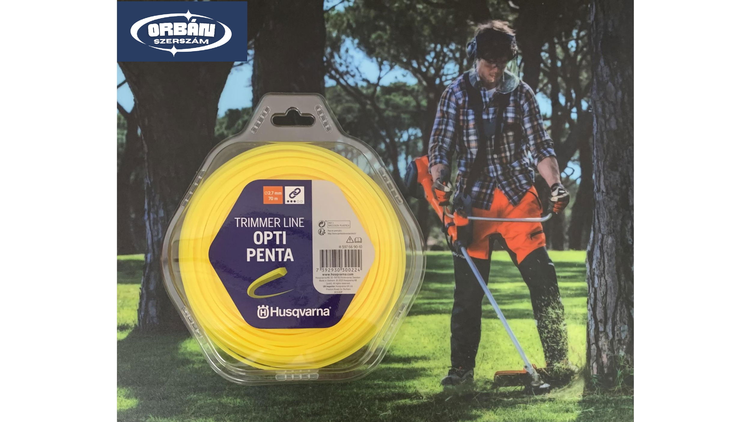 Husqvarna DAMIL OPTI PENTA ˘2,7MM 70M termék fő termékképe