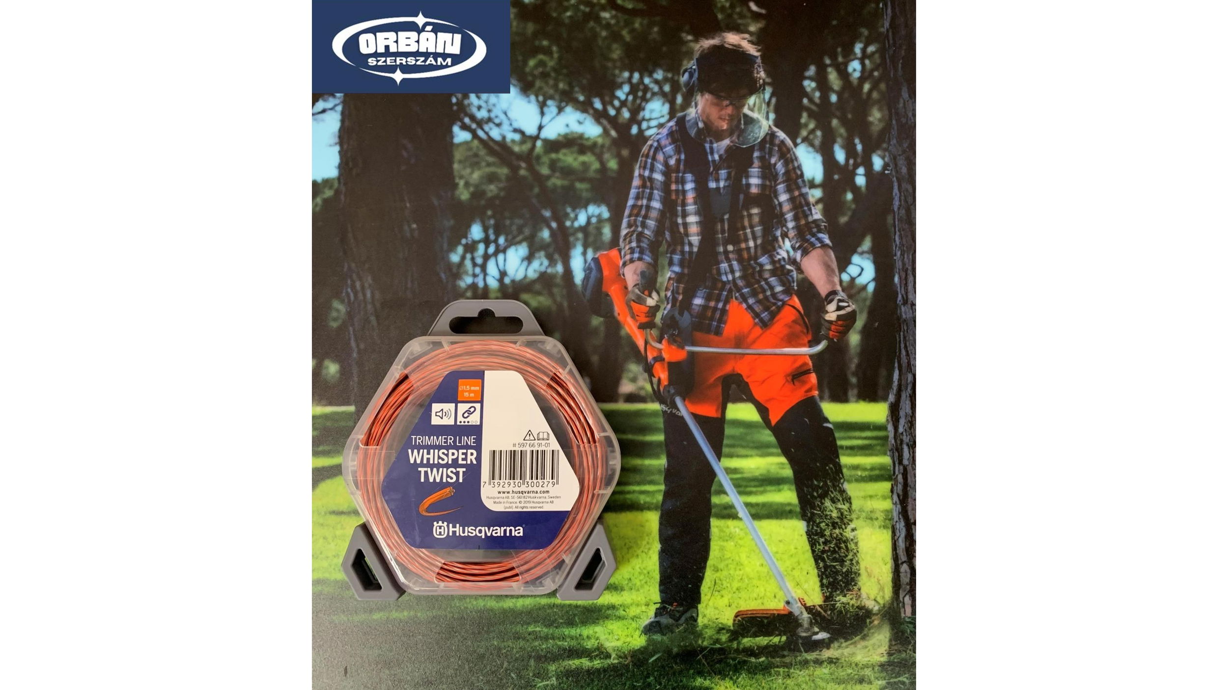 Husqvarna DAMIL WHISPER TWIST ˘1,5MM 15M termék fő termékképe