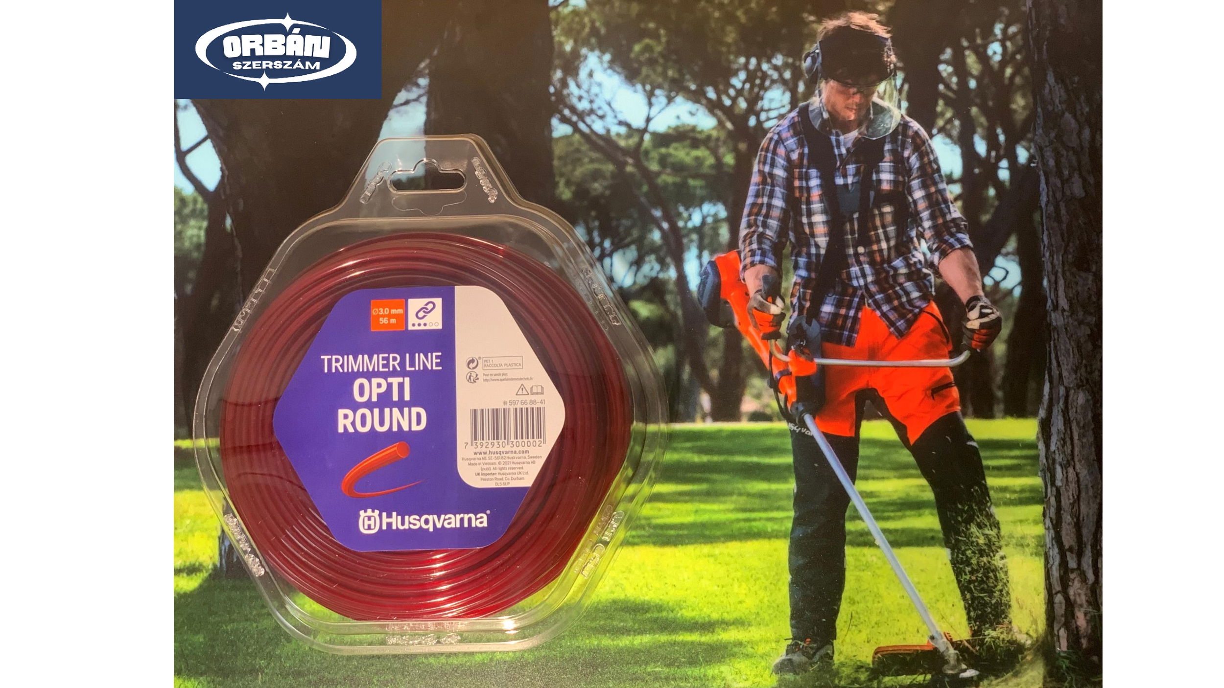 Husqvarna DAMIL OPTIROUND 3,0MM X 56M termék fő termékképe