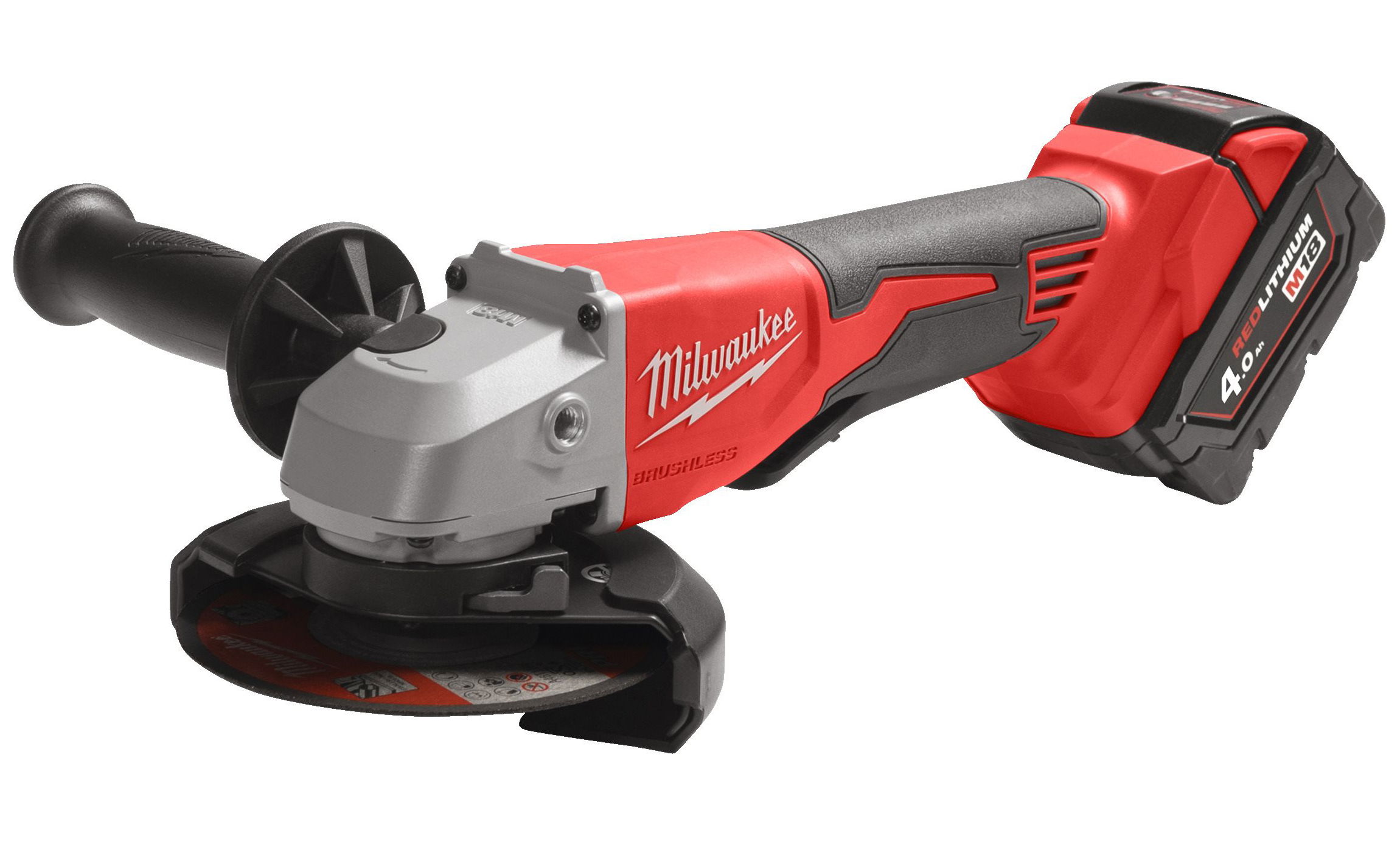 Milwaukee M18 BLSAG125XPD-402X akkus sarokcsiszoló (2 x 4.0 Ah Li-ion akkuval, Heavy Duty kofferben)  (PROMO) termék fő termékképe