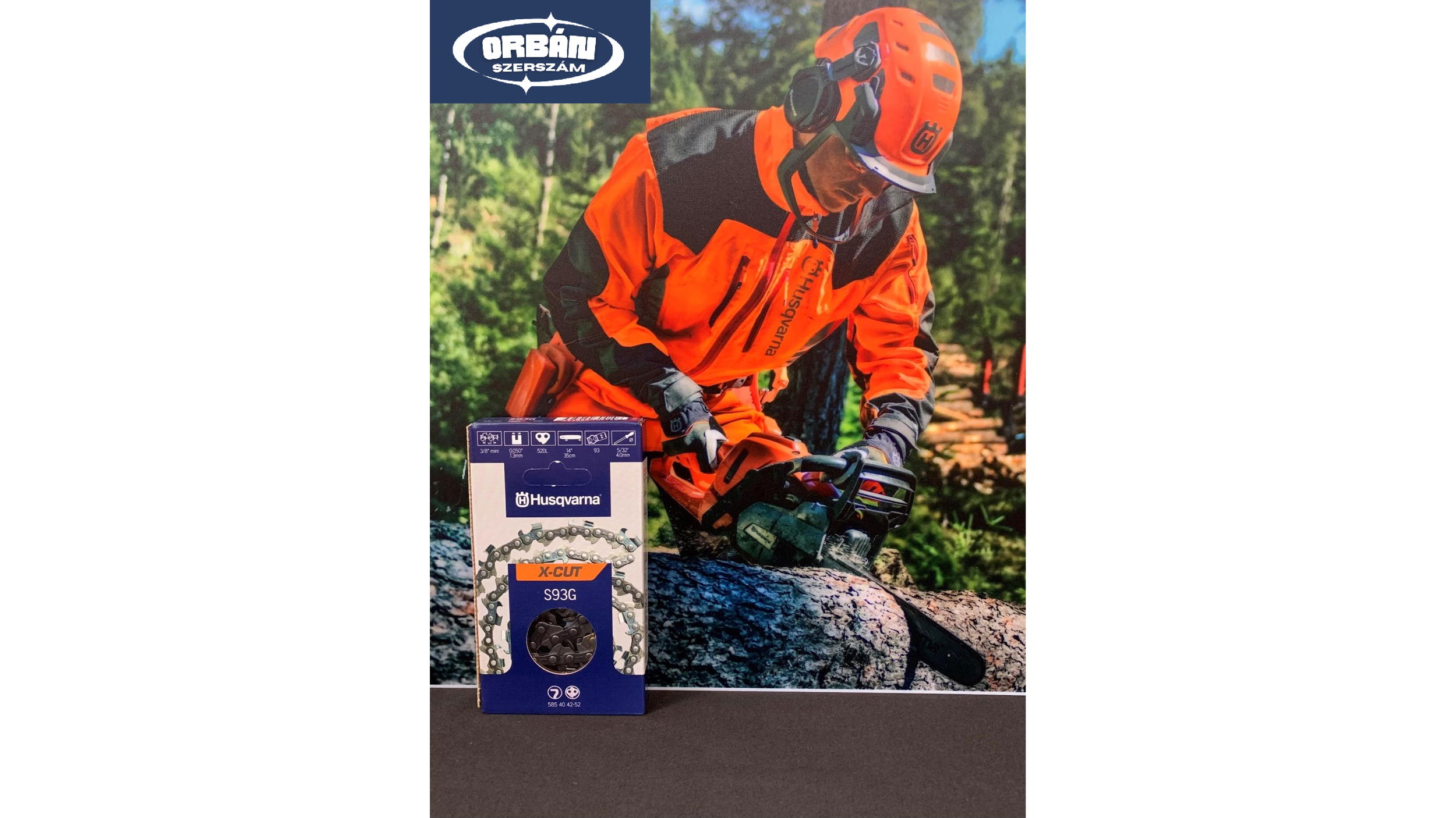 Husqvarna X-CUT lánc S93G 3/8 1.3 52 szem termék fő termékképe