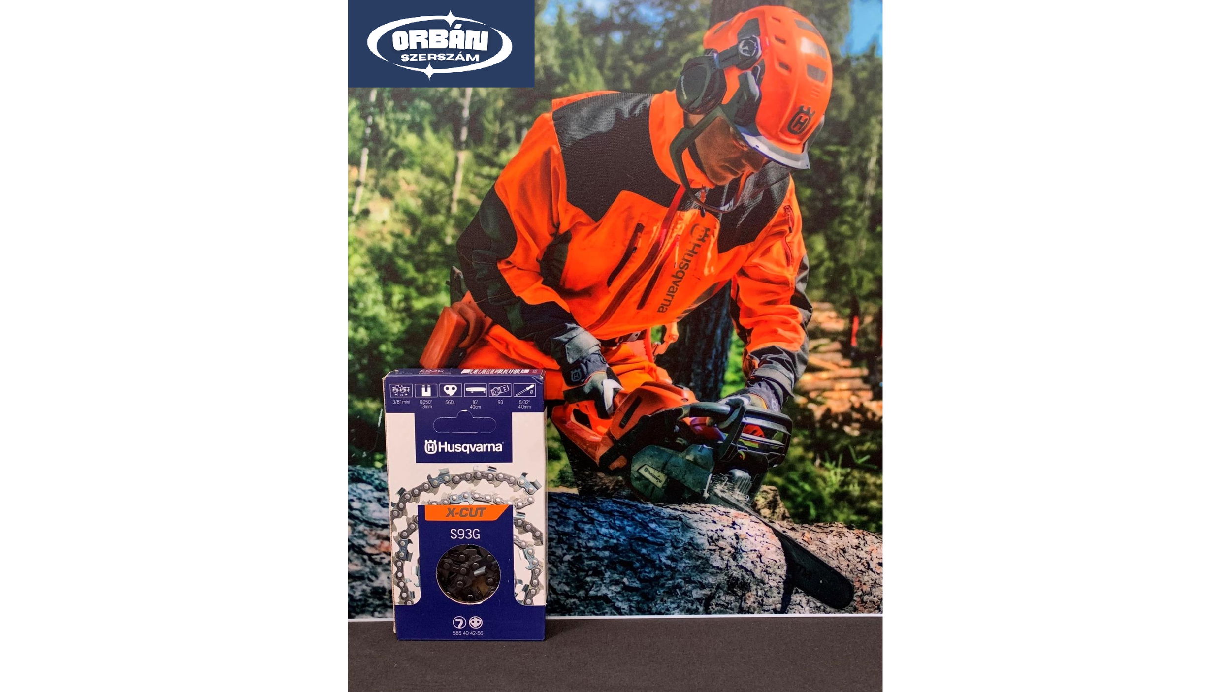 Husqvarna X-CUT lánc S93G 3/8 1,3 56 szem termék fő termékképe