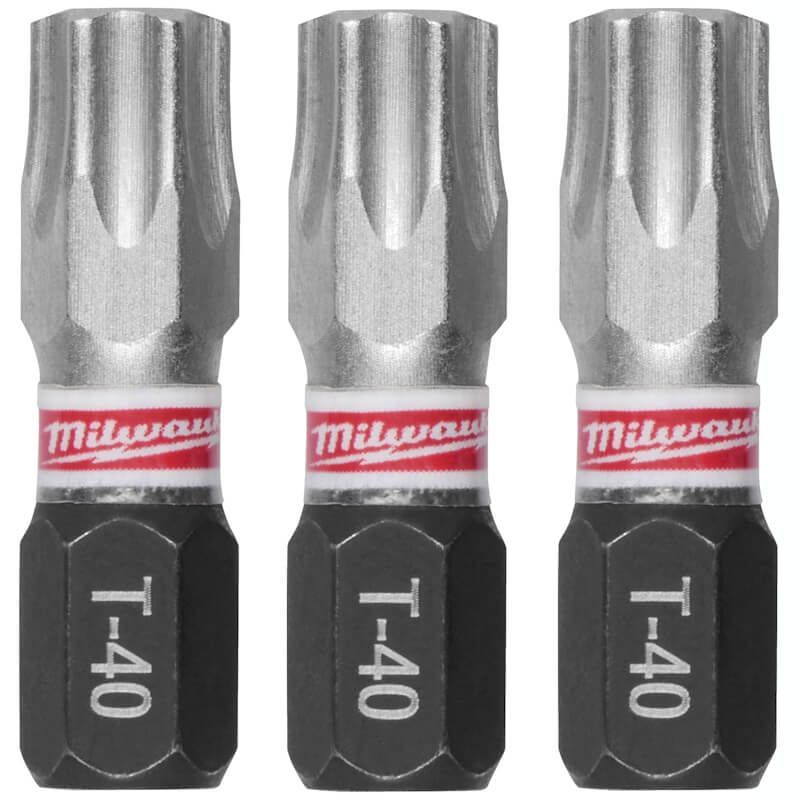 Milwaukee Shockwave Impact Duty™ csavarozó bit, 25 mm, TX 40, 3 db/csomag termék fő termékképe