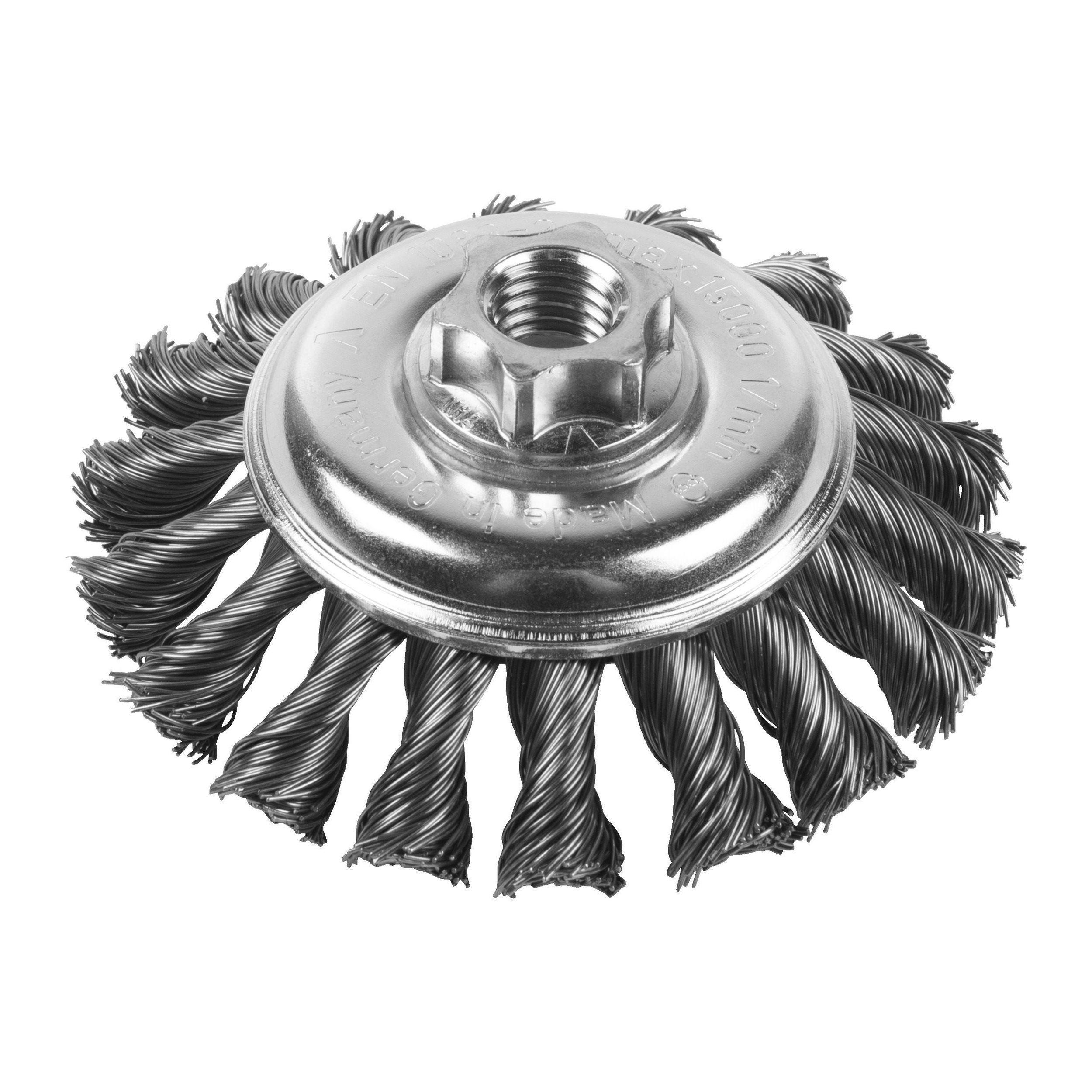 Milwaukee Kúpos drótkorong, fonott, acél/0.5 mm, M14, 100 x 12 mm termék fő termékképe