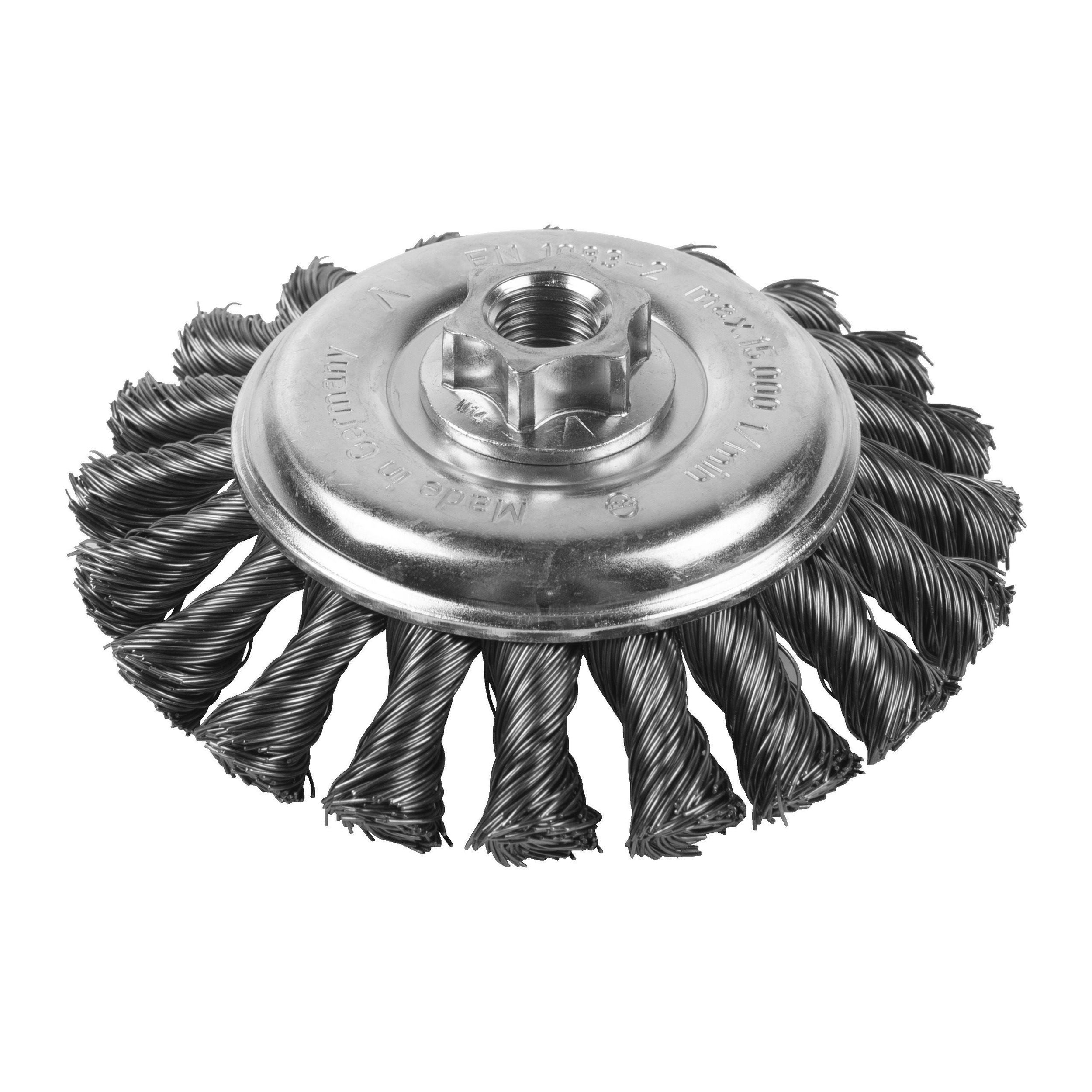 Milwaukee Kúpos drótkorong, fonott, acél/0.5 mm, M14, 115 x 12 mm termék fő termékképe